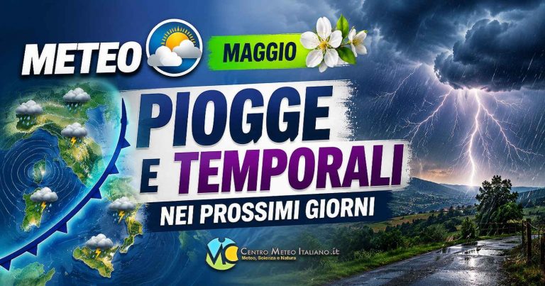 Meteo – Affondo perturbato nella seconda parte della settimana con maltempo intenso in Italia e rischio nubifragi