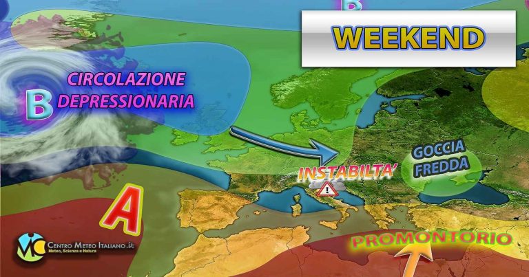 Meteo – Prima parte del Weekend ancora con temporali e neve in Appennino: poi migliora: ecco i dettagli