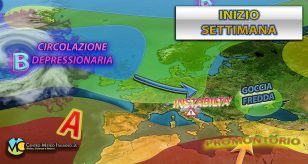Meteo - Nuovo cavo perturbato in arrivo per inizio settimana prossima, tornano i temporali: i dettagli