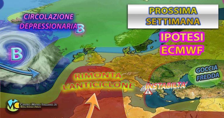 Meteo – Prossima settimana tempo più stabile grazie all’alta pressione, ma attenzione ai temporali pomeridiani