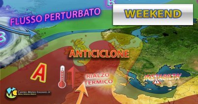 Ulteriore rinforzo dell'anticiclone nel weekend