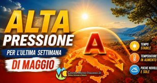 Meteo Italia - alta pressione alla ribalta nel weekend