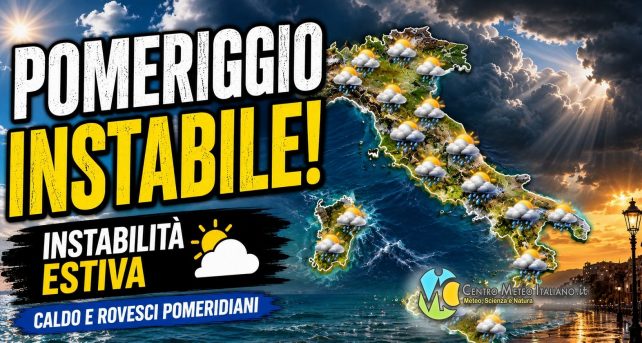 Meteo - Italia ostaggio ancora del maltempo pomeridiano con temporali e possibili grandinate: i dettagli