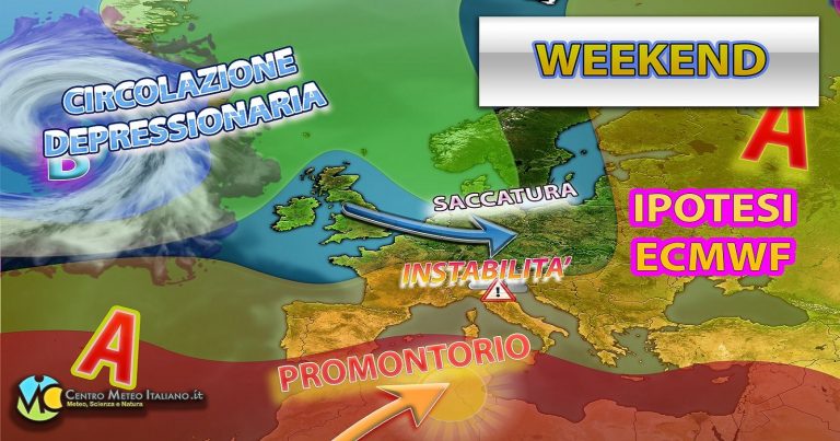 Meteo – Nuovo aumento delle temperature nel Weekend, ma con temporali persistenti: ecco dove