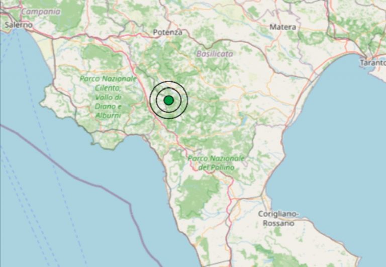 Terremoto oggi in Basilicata, 4 giugno, scossa di M 3.0 in provincia di Potenza – Dati INGV