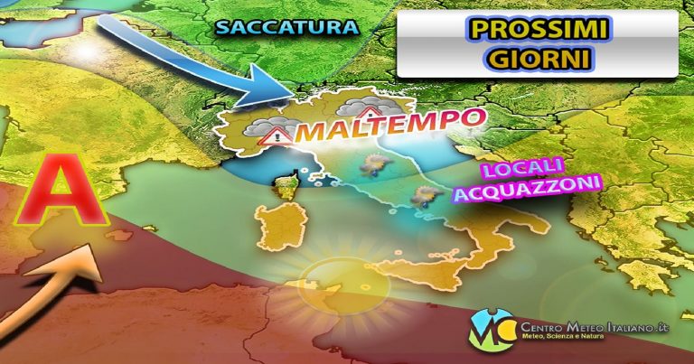 Meteo – Fronte instabile porta ancora piogge e temporali in Italia, ma nei prossimi giorni torna il bel tempo