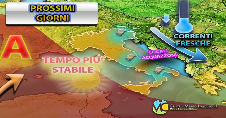 Meteo – Ancora disturbi di maltempo in arrivo in Italia, poi migliora per venerdì: ecco i dettagli
