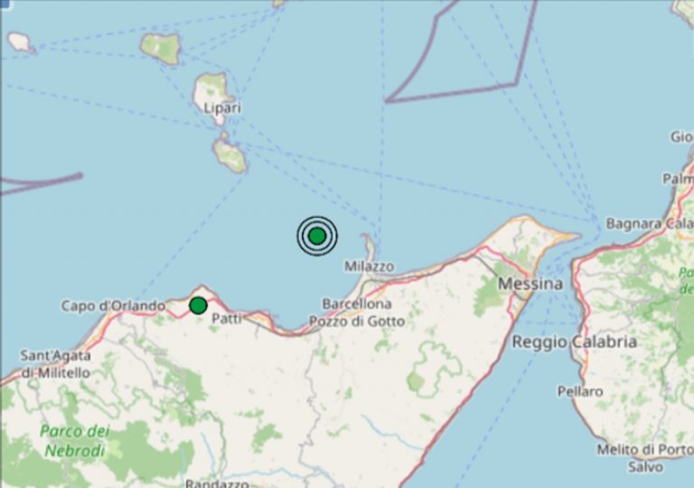 Terremoto oggi in Sicilia, 10 giugno, due scosse registrate nella costa messinese – Dati  Ingv