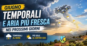 Meteo Italia - piogge e temporali con calo termico