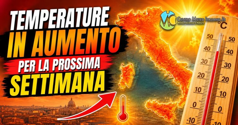 Meteo – Possibile ritorno del caldo intenso la prossima settimana con temperature in aumento su valori sopra media