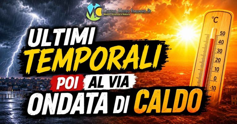 Meteo Italia – instabilità con temporali nelle prossime ore poi al via intensa ondata di caldo sull’Europa
