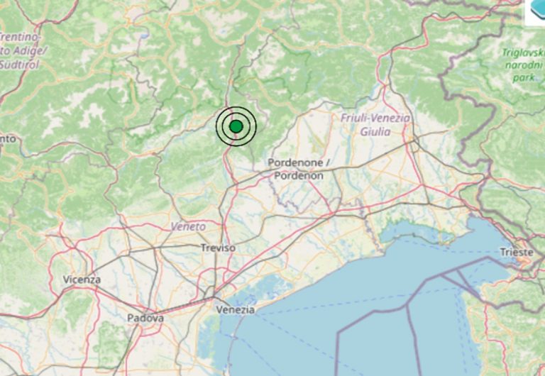Terremoto oggi in Veneto, 16 giugno, scossa di M 2.7 in provincia di Belluno – Dati Ingv