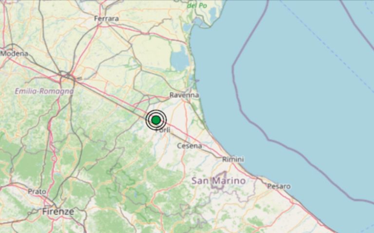 Terremoto oggi in Emilia Romagna, 17 giugno, scossa di M 2.5 in provincia di Forlì-Cesena in mattinata – Dati INGV