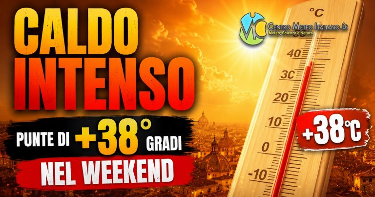 Meteo – L’Anticiclone africano soffoca l’Italia nel Weekend, ma non i temporali: ecco i dettagli