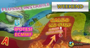 Meteo - Nuova intensificazione del caldo per il Weekend, con picchi fino a +40°C e temporali persistenti: i dettagli