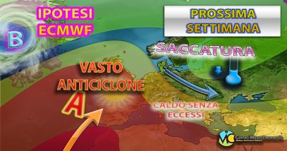 Meteo - Nuova spinta dell'Anticiclone per la prima metà della prossima settimana, con temperature in ulteriore aumento