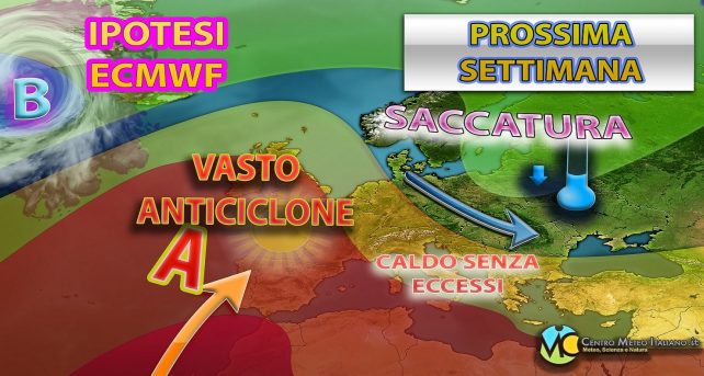 Meteo - Nuova spinta dell'Anticiclone per la prima metà della prossima settimana, con temperature in ulteriore aumento
