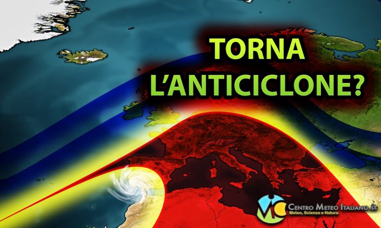 Meteo – Torna l’alta pressione in Italia, ma temperature in calo e temporali in arrivo