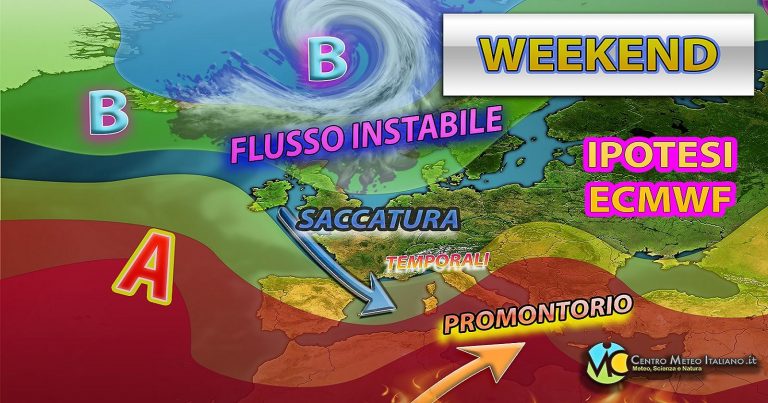Meteo – Possibile irruzione di maltempo in arrivo nel Weekend, con nuovi temporali e grandinate: la tendenza