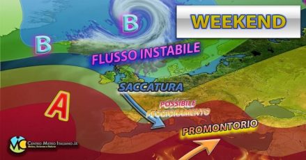 Meteo - Nuova irruzione di maltempo in arrivo in Italia nel Weekend, con temperature in media: i dettagli