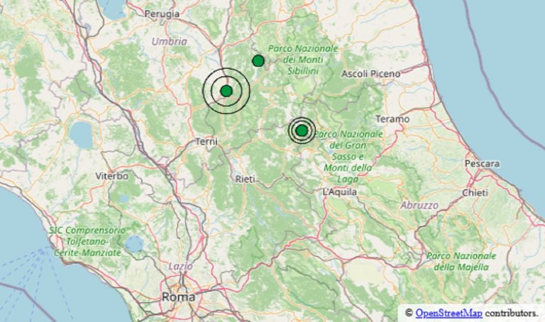Terremoto oggi in Umbria, mercoledì 22 luglio 2026: scossa in provincia di Perugia. Epicentro e dati ufficiali Ingv