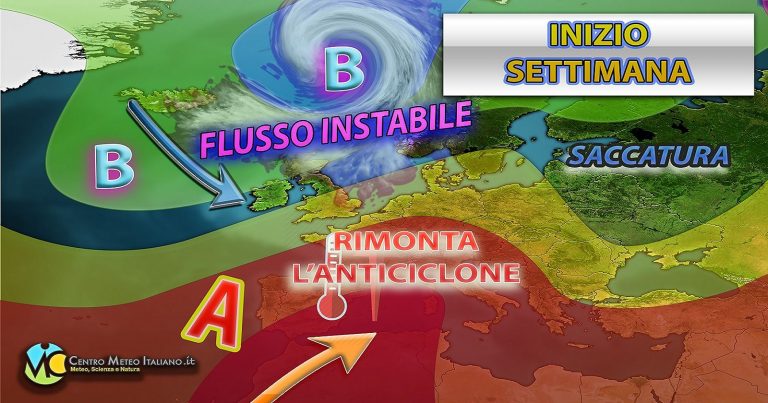 Meteo – Anticiclone in rimonta già da inizio settimana prossima con stabilità, bel tempo e temperature in aumento