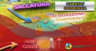 Meteo - Instabilità in aumento nel Weekend, con piogge, temporali e possibili grandinate e nubifragi: i dettagli