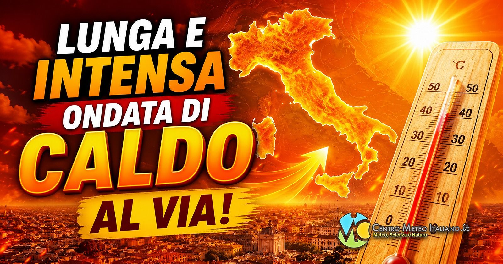 Meteo Italia - al via lunga e intensa ondata di caldo