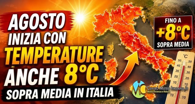 Meteo - Avvio di Agosto rovente con temperature anche superiori ai +40°C: ecco la tendenza