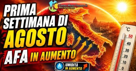 Agosto inizia con caldo e qualche temporale, tendenza meteo