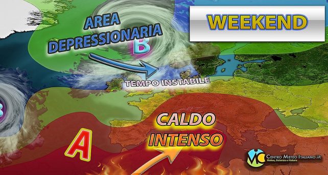 Meteo - Italia tra caldo africano rovente e forti temporali e possibili grandinate nel Weekend: i dettagli