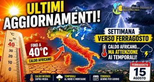 Meteo - Italia ancora ostaggio dell'Anticiclone per Ferragosto, ma con temporali insistenti: ecco dove
