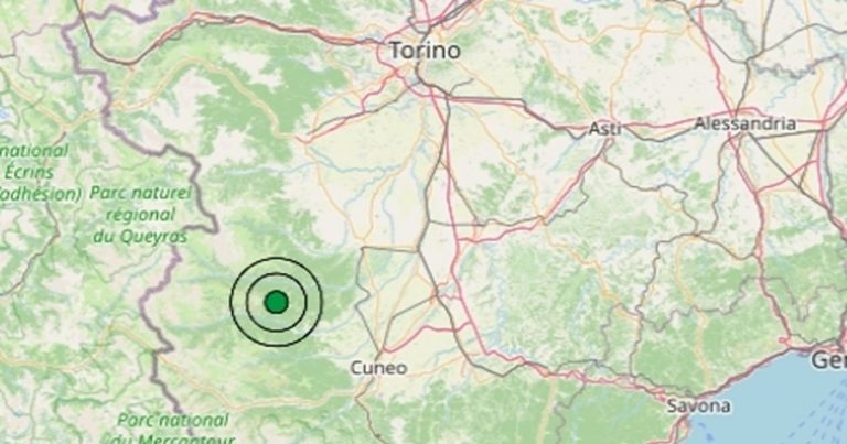 Scossa di terremoto registrata in Piemonte oggi, 9 agosto 2026: epicentro e dati Ingv