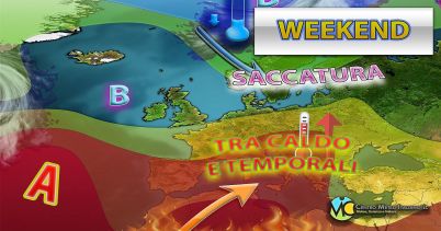 Meteo - Weekend di Ferragosto con maltempo in aumento e temperature in lieve calo: la tendenza