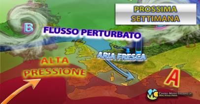 Aria più fresca sul Mediterraneo