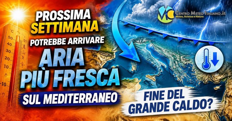 Meteo Italia – conferme per un cambio di circolazione in vista della prossima settimana, aria più fresca in arrivo