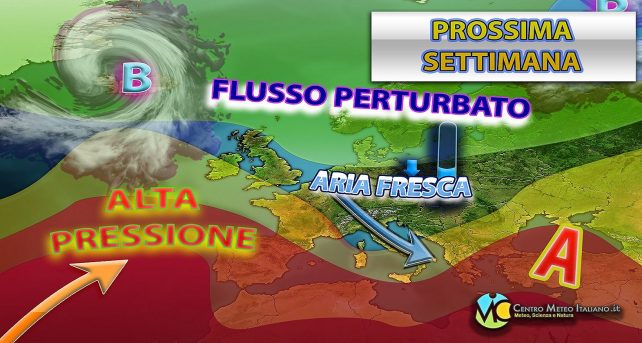 Meteo - Graduale declino dell'Estate per la prossima settimana, con possibile primo break in arrivo: la tendenza
