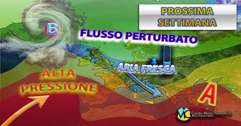 Meteo – Graduale declino dell’Estate per la prossima settimana, con possibile primo break in arrivo: la tendenza