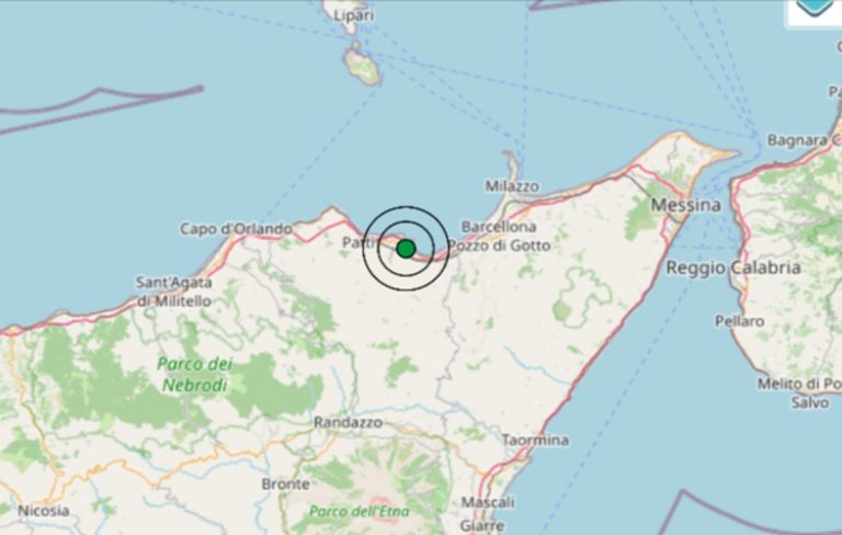 Terremoto oggi in Sicilia, 18 agosto, scossa di M 3.7 in provincia di Messina – Dati Ingv