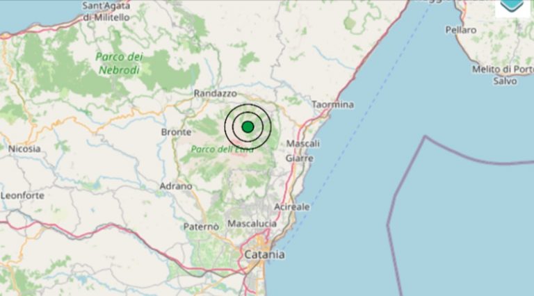 Terremoto oggi in Sicilia, 20 agosto 2026, scossa di M 3.1 in provincia di Catania – Dati Ingv