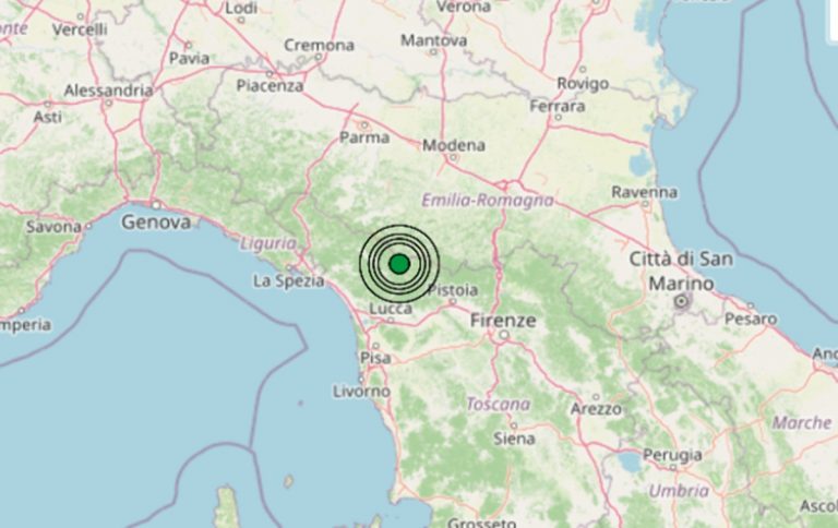 Terremoto oggi in Toscana, 28 agosto, scossa di M 3.2 in provincia di Lucca – Dati INGV