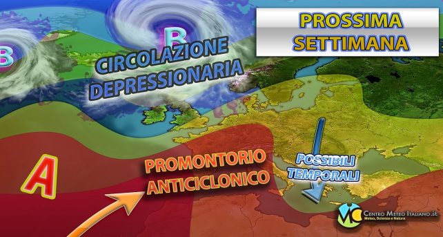 Meteo Italia - rimonta l'alta pressione ma non per molto