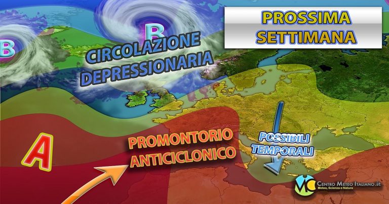 Meteo Italia – rimonta dell’alta pressione nel weekend ma nuovi affondi perturbati possibili a seguire