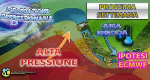 Meteo - Possibile colpo del KO all'Estate la prossima settimana, con irruzione fredda fuori stagione: la tendenza