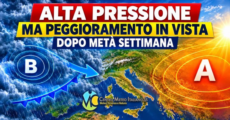 Meteo – Settimana movimentata in Italia, tempo ancora stabile ma nei prossimi giorni atteso nuovo peggioramento
