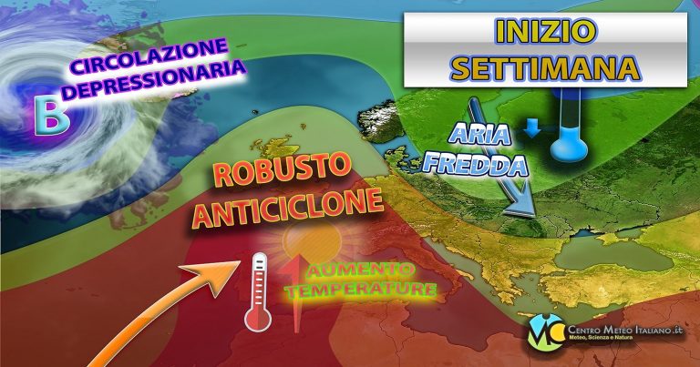 Meteo – Residuo maltempo per inizio settimana prossima, con netto miglioramento su gran parte d’Italia: i dettagli