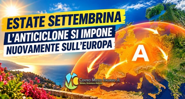 Meteo Italia - alta pressione verso l'Europa