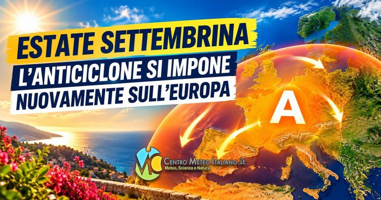 Meteo Italia – anticiclone che rimonta verso l’Europa, ancora qualche temporale sul Mediterraneo