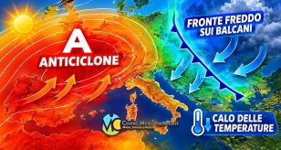 Meteo Italia - fronte freddo con calo termico