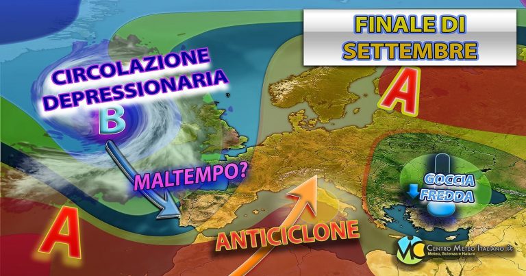 Meteo – Fine settembre con dominio dell’alta pressione, tempo stabile in Italia con temperature in rialzo